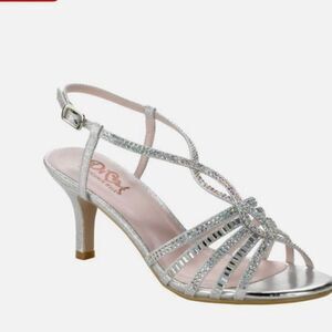Diva by Benjamin Walk Women’s dress shoes 7M Glitter Rhinestone Prom Party heels